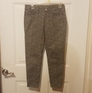 Ann Taylor Loft black & white skinny pants